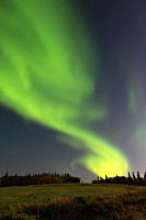 An Aurora Borealis Semi-Quaver Fairbanks Alaska USA.