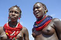 Dassanech tribe women Omo Valley Ethiopia.