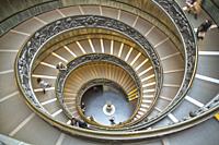 Bramante Staircase in the Vatican Museum in Rome (Italy).