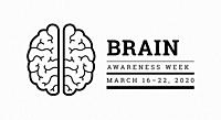 Brain Awareness Week 2020. Vector illustration on white background.