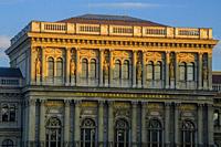 Morning light on Hungarian Academy of Sciences building, Budapest, Central Hungary, Hungary.
