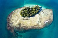 Aerial View of Lissenung Island, New Ireland, Papua New Guinea.