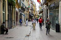 Ambiente de la ciudad de Sevilla (España) en el primer día que la ciudad ha pasado a la fase 1 de desconfinaminento en esta pandemia por el Coronaviru...
