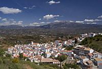 Iznate, white town of Malaga, Spain.