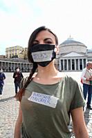 The workers of the Campania Region of Culture and Entertainment gathered in Piazza del Plebiscito in Naples, to protest the restrictive measures set o...