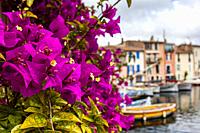 View of Martigues, district of the island, the Venice of Provence, welcome to Provence.