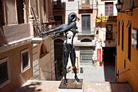 Salvador Dali's ""Homenaje a Newton"". City of Figueres, Girona, Catalonia, Spain, Europe.