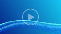 Animated vector flowing waves particle. Blue smooth wavy background video loop.