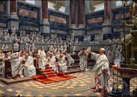 Schmidt Hans W - Cicero's Speech Attacking Catilina in the Roman Senate - German School - 19th and Early 20th Century.