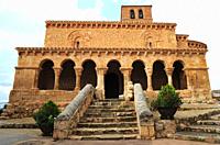 San Esteban de Gormaz, San Miguel church (romanesque 11th century). Soria province, Castilla y Leon, Spain.