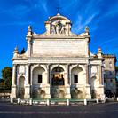 The Fontana dell'Acqua Paola also known as Il Fontanone (""The big fountain"") is a monumental fountain located on the Janiculum Hill in Rome.
