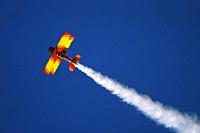 Acrobatic Airplane during an Air Show. . Colorado USA. .