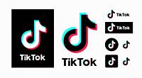 TikTok logo set variation on white background. Vector illustration.