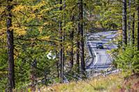 Highway 20 over Sherman Pass in Washington State, the highest pass in Washington at 5,500 feet.