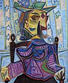 Dora Maar in an Armchair, Pablo Picasso, 1939, Metropolitan Museum of Art, Manhattan, New York City, USA, North America.