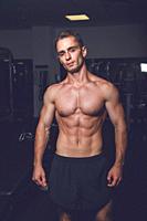 Strong Athletic Man portrait - fitness trainer.