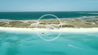 Los Roques venezuela -Caribbean-sea-Fantastic-landscape one person Kitesuf in crasky clear crystal water, from drone