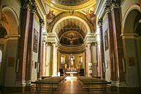 Luino, Province of Varese, region Lombardy, Lake Maggiore (Lago Maggiore). Chiesa Prepositurale S. S. Pietro e Paolo (Prepositural Church S. S. Peter ...