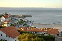 Sunset in Comillas seen from above, Cantabria.