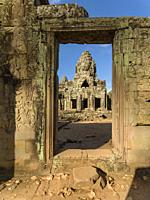 Tower at The Bayon. Angkor Thom. Siem Reap. Cambodia.