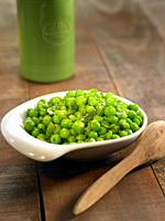 peas with butter and mint.