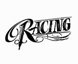 Racing vintage style, Vector illustration in flat style for print or web.