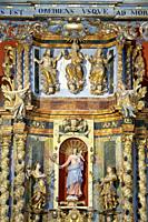 God, Jesus Christ and the Virgin Mary. The Holy Trinity. The Virgin of the Assumption, St. Bernard of Clairvaux and St. Antoine. Sculptures. Altarpiec...