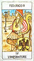 The emperor, Medieval tarot cards.