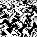 High contrast black and white abstract. Digital art.