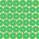Sliced kiwi fruits pattern. Graphic design pattern