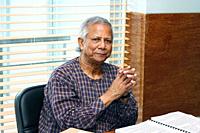 Bangladesh. “ September 20, 2012: Portrait of Muhammad Yunus a popular economist and leader at Grameen centre, Dhaka.