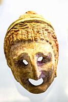 Clay mask (III-II cent BC) - Tarquinia National Archaeological Museum, Italy.