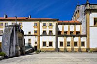 Monastery of Santa Clara-a-Nova, Courtyard and facade, Coimbra, Beira, Portugal.