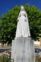 Monastery of Santa Clara-a-Nova, Queen Saint Isabel statue, Coimbra, Beira, Portugal.