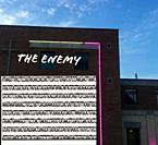  The Genetic code of sars-cov-2, the virus that causes the disease, Covid-19, projected on the side of a building to raise awareness of the virus, pro...