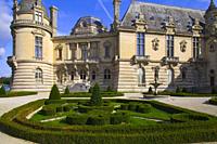 France, Ile-de-France, Chantilly, château, Parterre de la Volière, garden,.