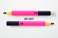 Conceptual Phrase To be, or not to be From Pink Pencils.