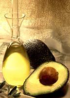 A combination of avocado and virgin olive oil for natural skin care.