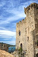 Roseto Capo Spulico, Cosenza district, Calabria, Italy, Europe, central body of the Frederick's castle.