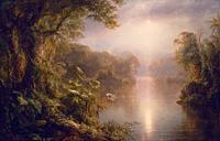 El Rio de Luz (Spanish for The River of Light also known as Morning in the Tropics) is an 1877 oil painting by American landscape artist Frederic Edwi...