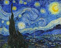 Starry Night Over the Rhone or (La nuit étoilée) 1888 by Vincent Van Gogh, View of the Rhône in which he marvellously transcribed the colours he perce...