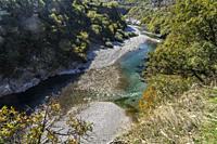 Moraca river canyon near Kolašin, Montenegro, Europe.