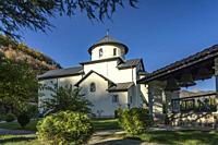 Serbian Orthodox Moraca monastery near Kolašin, Montenegro, Europe.