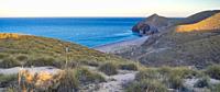 Beach of Los Muertos, Cabo de Gata-Níjar Natural Park, UNESCO Biosphere Reserve, Hot Desert Climate Region, Almería, Andalucía, Spain, Europe.