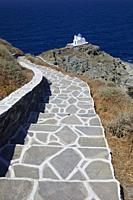 The Church of Seven Martyrs in Kastro, Sifnos, Cyclades Islands, Greece.