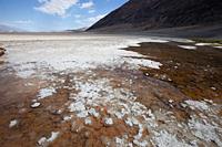 Badwater Basin is an endorheic basin in Death Valley National Park California, noted as the lowest point in North America.