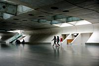 The futuristic Oriente station in Lisbon, designed by Calatrava.