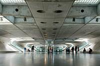 The futuristic Oriente station in Lisbon, designed by Calatrava.