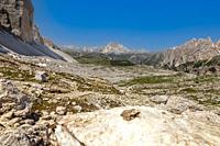 Panorama of the dolomites in Italy, ideal for landscape.