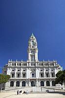 Europe, Portugal, Porto, Building of the Câmara Municipal (City Hall) of Porto.